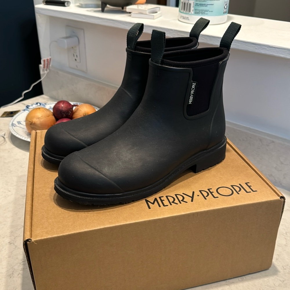 Merry-People Bobbi Ankle Rain Boot black Size 9 (UK 40)